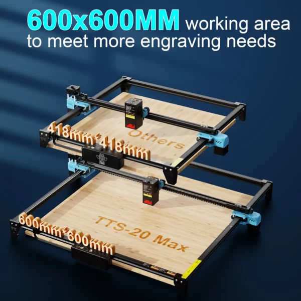 Twotrees TTS-20 Max Metal Laser Engraving Machine Work Area 600x600mm Laser Cutting Machine For Cutting MDF Acrylic Leather Wood - Image 5